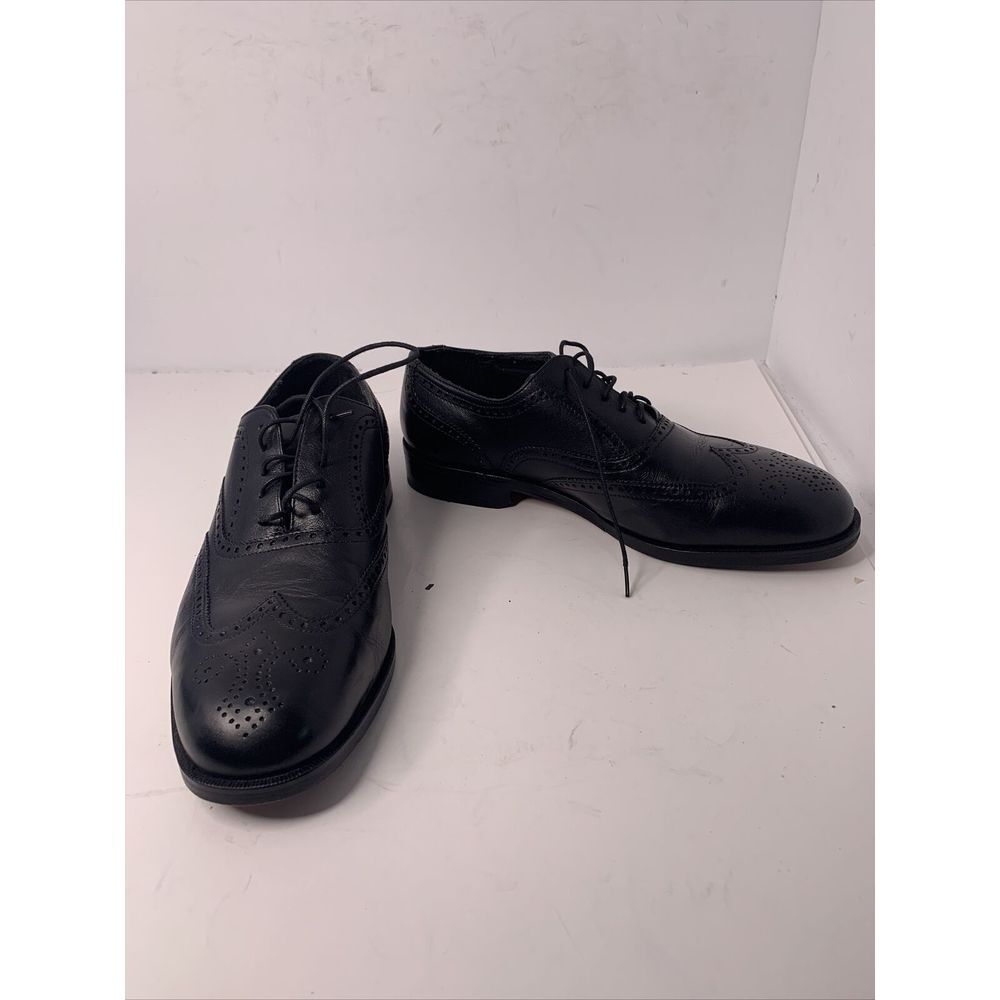 Nunn Bush Men's Black Wingtip Dress Shoes Size 9.5 M EUC‎